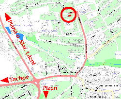 Mapa Stříbra - Mírová ulice 1278